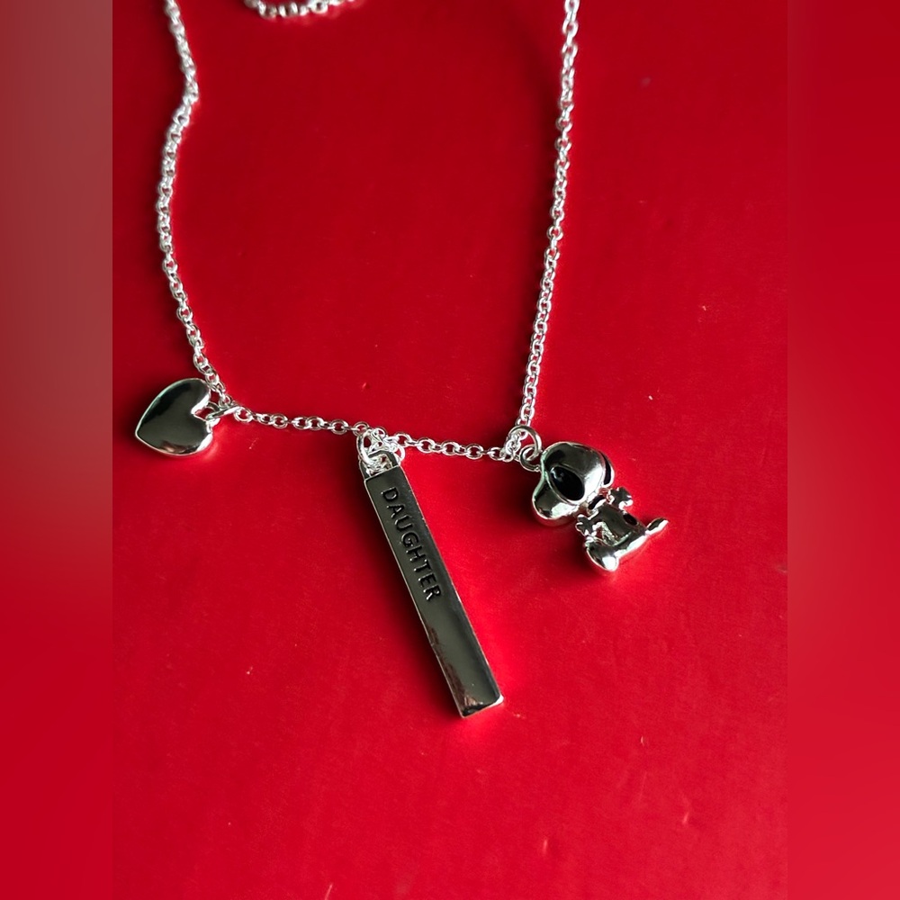 Peanuts Silver Necklace Set with Snoopy Charms - Picture 16 of 16